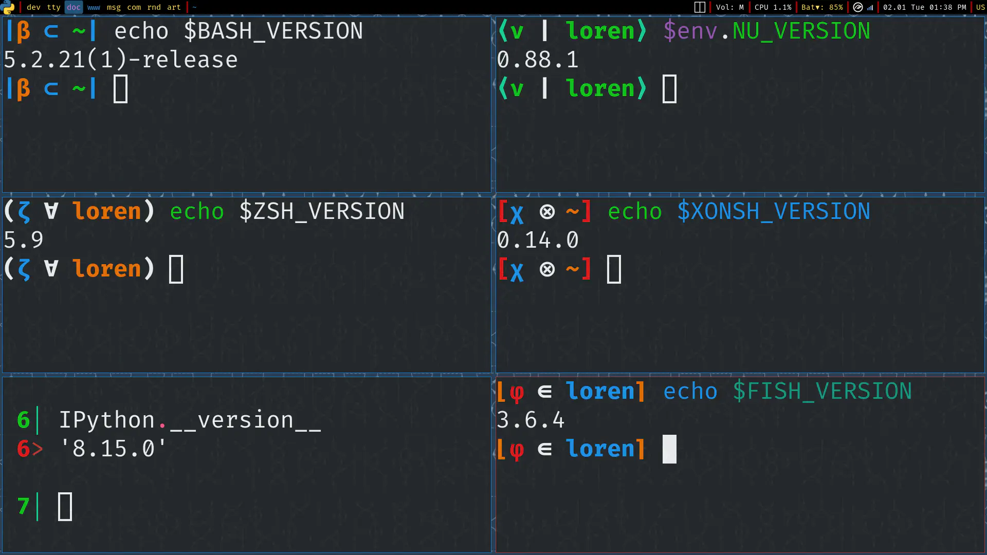 Minimal NixOS-Qtile system.